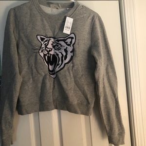 Crop top sweatshirt